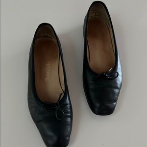 Chanel Women's Black Leather Flats